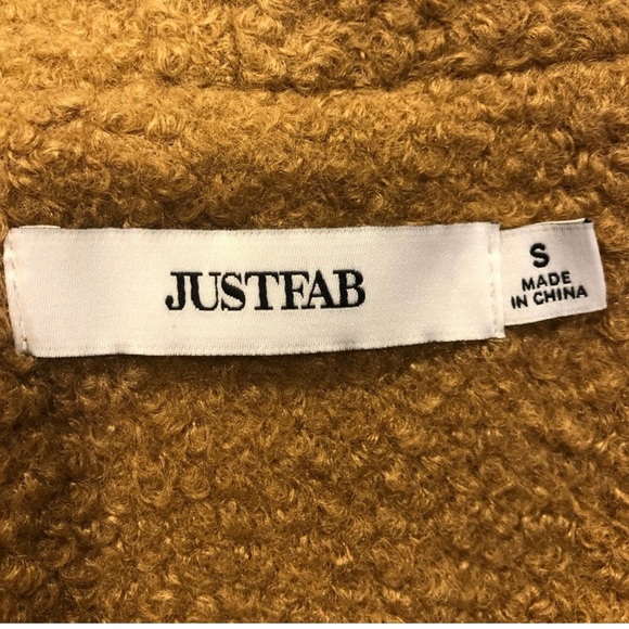 JustFab camel colored teddy jacket - Picture 6 of 6